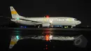 Tim evakuasi WNI dari wilayah Yaman diberangkatkan menggunakan pesawat Boeing 737-400 milik TNI AU, Lapangan Udara Halim Perdana Kusuma, Jakarta, Kamis (2/4/2015). (Liputan6.com/Herman Zakharia)
