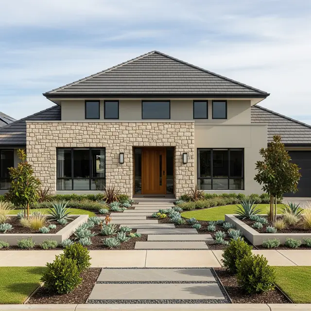 Rumah Tipe 45 dengan Atap Limas Elegan
