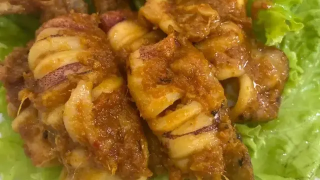 Resep cumi bakar teflon bumbu padang. (dok. Cookpad @diianovi)