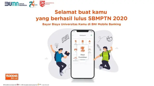 BNI terus menciptakan inovasi untuk memberikan kemudahan bagi mahasiswa dalam menimba ilmu. (Dok BNI)