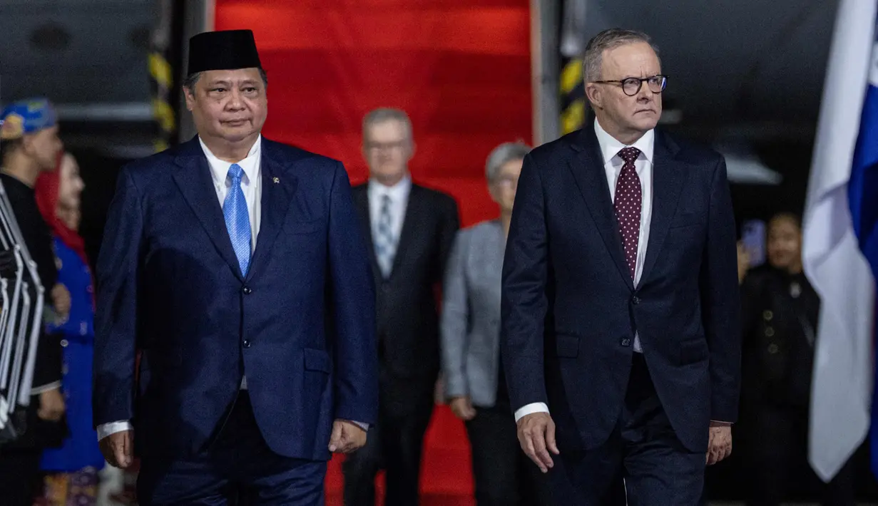 Pertemuan dengan Perdana Menteri Australia Anthony Albanese dan Presiden Republik Indonesia Prabowo Subianto akan membahas sejumlah kerja sama strategis. (YASUYOSHI CHIBA/AFP)
