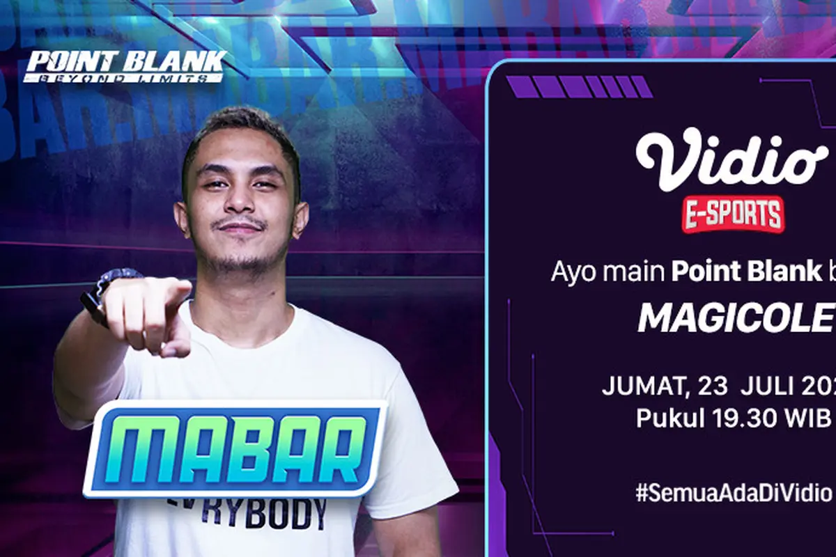 Live Streaming MABAR Point Blank Bareng Magicole di Vidio Hari Ini