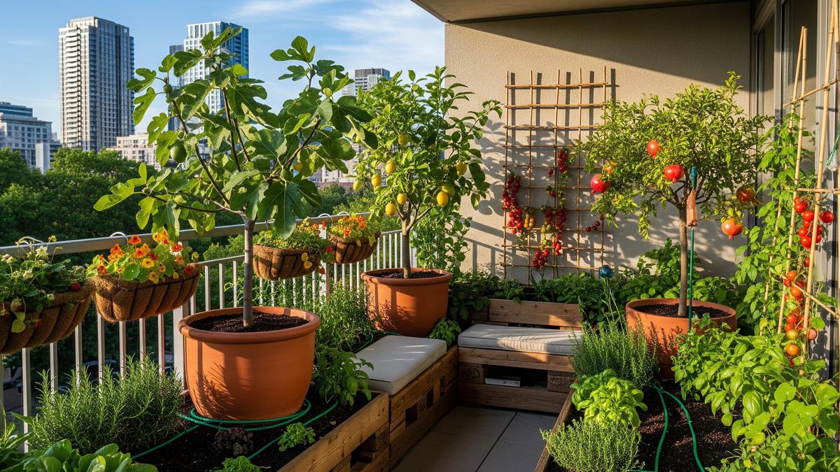 9 Desain Urban Garden dengan Pohon Buah Tahan Panas yang Sejuk dan Stylish
