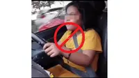 Wanita yang merupakan pemilik kursus mobil di Samarinda jadi viral karena ajarkan anak kecil nyetir. (source: Instagram @fakta.indo)