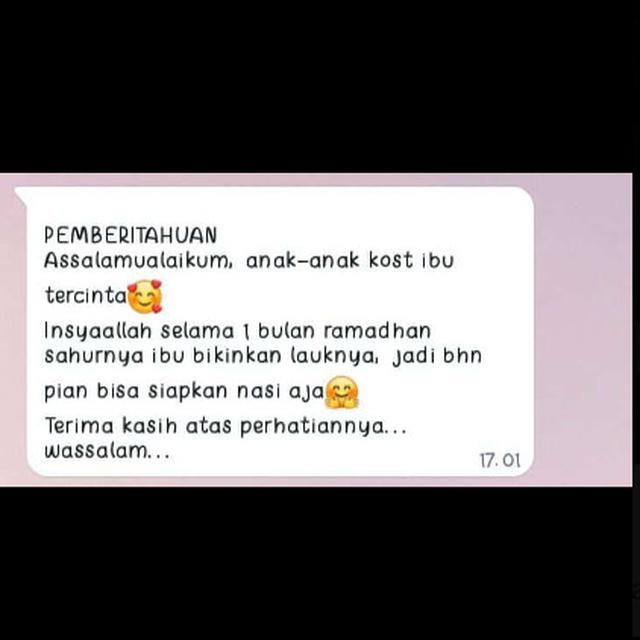 6 Kebaikan Ibu Kos Selama Ramadhan Ini Bikin Tersentuh, Dianggap Anak Sendiri