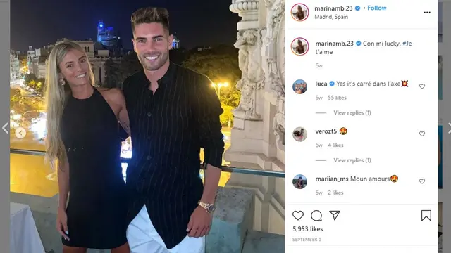 Marina Muntaner saat ini berpacaran dengan putra Zinedine Zidane, Luca