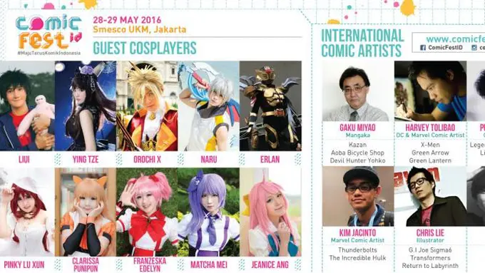 Untuk Kamu Para Pecinta Komik, Datang Yuk ke ComicFest ID 2016