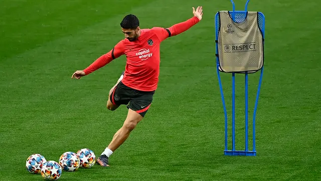 Latihan Atletico Madrid Jelang Manchester United