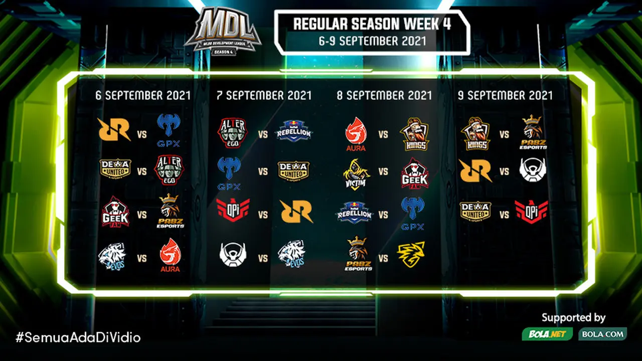 Jadwal dan Live Streaming MDL Indonesia Season 4 di Vidio Pekan Keempat, 6-9 September 2021