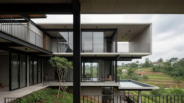 Model Rumah yang Cocok Dibangun di Lahan Menurun (AI)