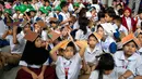 Kegiatan ini bagian dari agenda simulasi tahunan pemerintah dalam mitigasi terjadinya gempa bumi. (Ted ALJIBE/AFP)