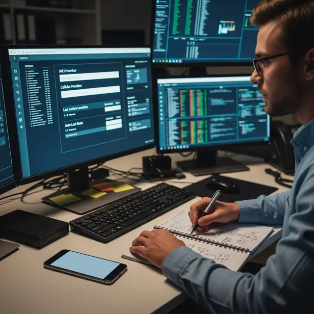 Melacak Nomor HP yang Tidak Aktif Menggunakan Nomor IMEI dan Operator Seluler (AI Generated)