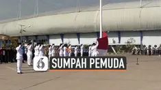 Gubernur Jawa Barat Ridwan Kamil meminta penaikkan bendera dalam Upacara Sumpah Pemuda diulangi karena bendera sempat tidak bisa dikerek naik.