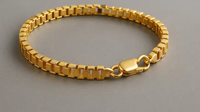 7 Model Gelang Emas 24K Minimalis Rantai Kotak (Box Chain) 2025, Elegan dan Cocok untuk Layering
