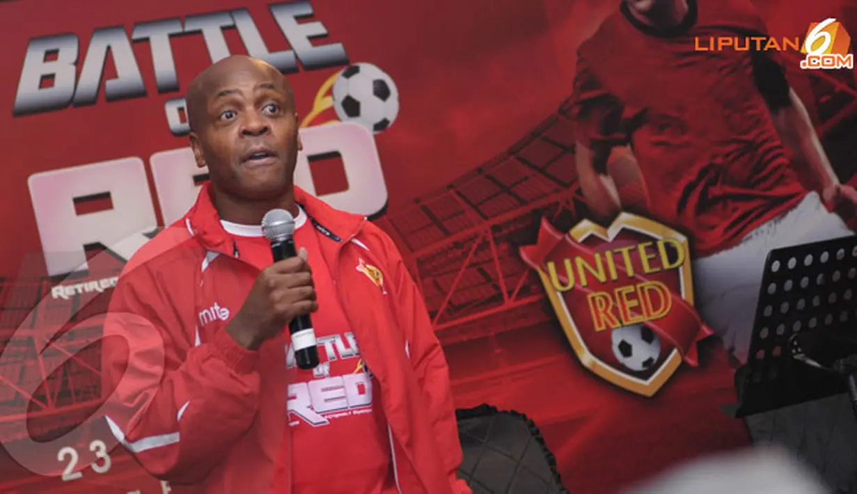Paul Parker menyatakan pertandingan akan berlangsung menarik meski lantaran usia para pemain yang akan bermain sudah tidak muda lagi (Liputan6.com/Helmi Fithriansyah)