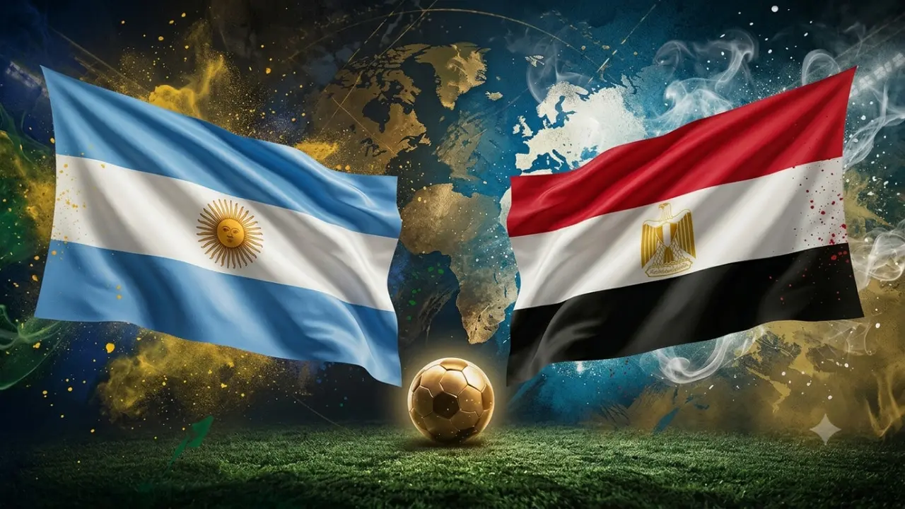 Ilustrasi Argentina Vs Mesir