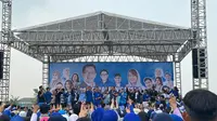 Kampanye Hari ke-4, Ridwan Kamil Bagi-Bagi Pin hingga Kipas di Senam Akbar PAN