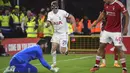 Sepasang gol kemenangan Spurs disarangkan Richarlison pada menit ke-45+2 dan Dejan Kulusevski menit ke-65. (AP Photo/Rui Vieira)