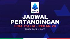 Berita video jadwal lengkap Serie A pekan ke-26 menghadirkan laga-laga seru. Salah satunya pemuncak klasemen sementara Napoli akan bertandang ke markas Como 1907.