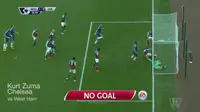 Video tendangan penyelamatan di garis gawang pertandingan Chelsea vs West Ham pada hari sabtu (24/10/2015).