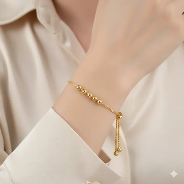 8 Model Gelang Emas 2 Gram 16K Bola Kecil yang Lagi Hits di 2025, Desain Simple tapi Tetap Mewah dan Berkelas