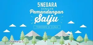 5 Negara dengan Pemandangan Salju Terkeren di Dunia.