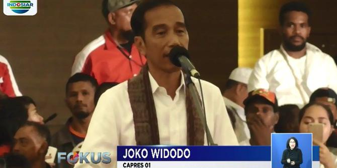 Kampanye di Papua, Jokowi Janji Lanjutkan Pembangunan Jalan yang Belum Terhubung