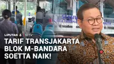 Tarif Transjakarta rute Blok M-Bandara Soekarno-Hatta akan naik menjadi Rp15.000. Layanan Transjakarta rute Blok M-Bandara Soetta pun berganti nama menjadi TransBandara.