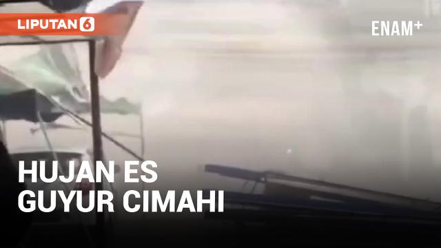 Cimahi Diguyur Hujan Deras dan Butiran Es