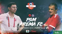 Shopee Liga 1 - PSM Makassar Vs Arema FC - Head to Head Pelatih (Bola.com/Adreanus Titus)