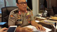 Karo Penmas Divisi Humas Polri, Brigjen Pol Dedi Prasetyo, di Mabes Polri, Selasa (27/8/2019). (Liputan6.com/Ady Anugrahadi)