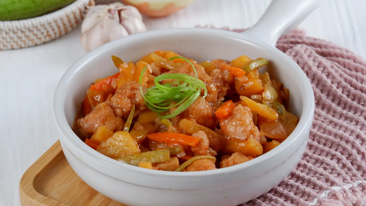 Resep ayam koloke asam manis pedas