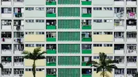 Ilustrasi rumah susun, rusun. (image by Freepik)
