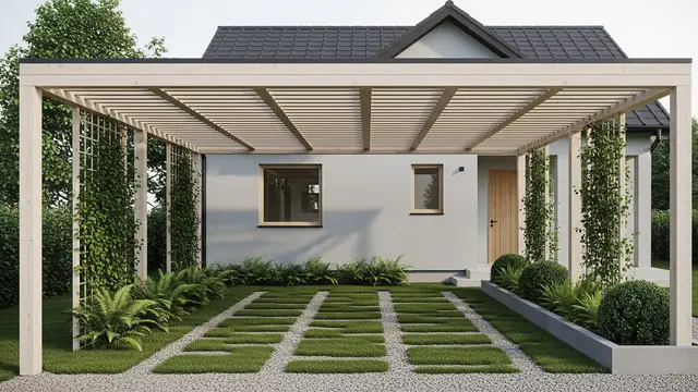 Desain Carport dengan Ventilasi Alami agar Tidak Pengap/Gemini AI