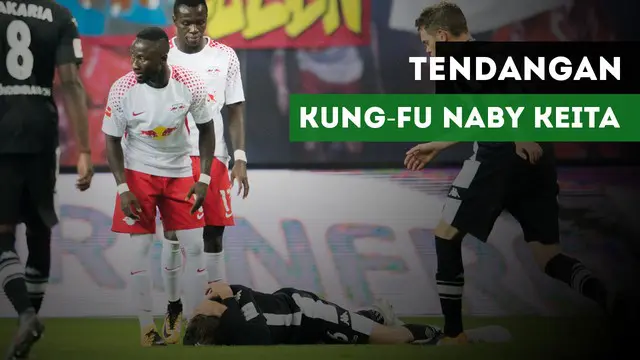 VIDEO: Naby Keita Meniru Tendangan Kung-fu Sadio Mane