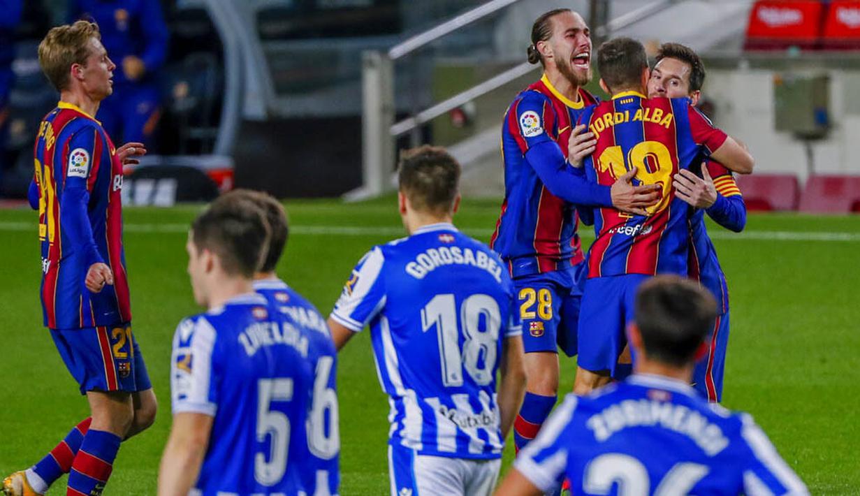FOTO: Taklukkan Real Sociedad, Barcelona Merangkak ke ...