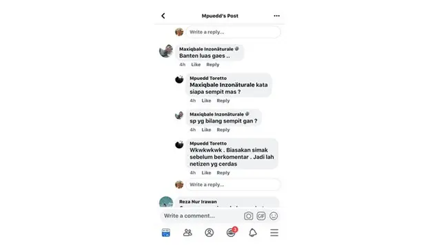 Reaksi Netizen Saat Tanggapi Pertanyaan Nyeleneh di Facebook