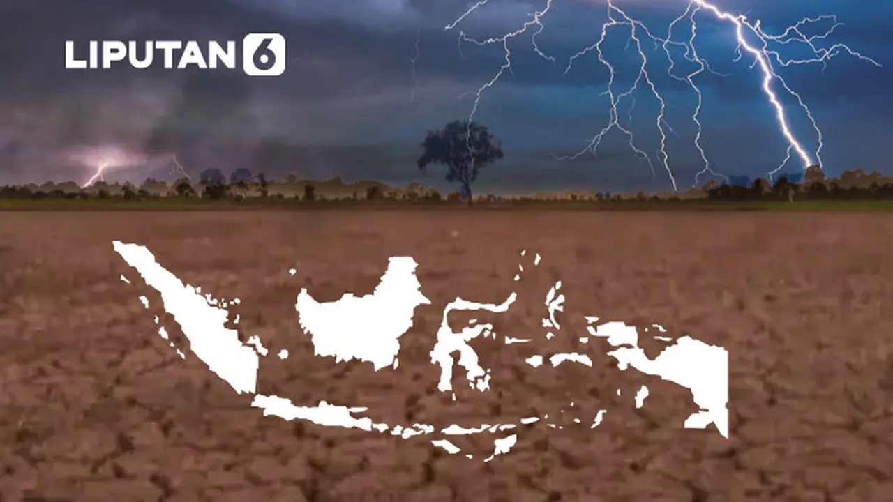 Banner Infografis Ancaman El Nino Godzilla hingga Wilayah Terdampak di Indonesia.