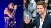 Pacar Robert Pattinson, FKA Twigs memamerkan tubuh seksinya dengan pakaian nyentrik ciri khasnya di atas panggung saat tampil di London. (sumber: Dailymail)