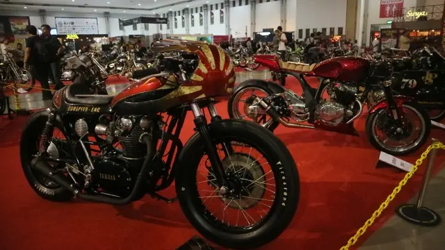 Berbagai gaya motor kustom di perhelatan Kustomfest 2018, 6-7 Oktober 2018. (Herdi Muhardi)