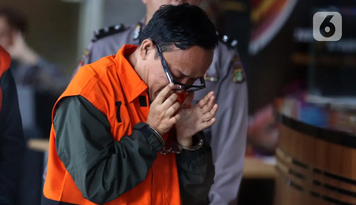 Wakil Menteri Ketenagakerjaan (Wamenaker) Immanuel Ebenezer atau Noel ditahan KPK setelah terjaring dalam Operasi Tangkap Tangan (OTT). (Liputan6.com/Helmi Fithriansyah)