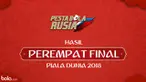 Hasil perempat final Piala Dunia 2018, dua wakil Amerika Latin, Brasil dan Uruguay tumbang.