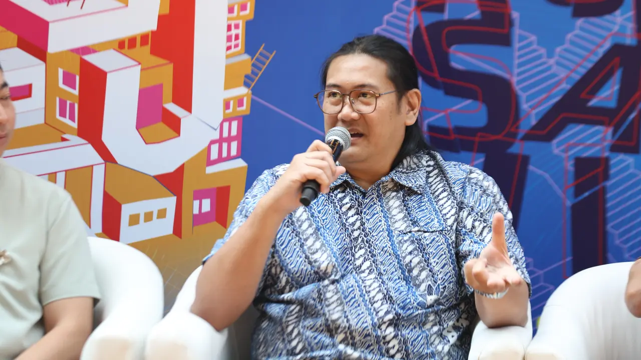 Rangga Riantiarno pada konferensi pers Rumah Sakit Jiwa di Jakarta, Kamis (10/7/2026). (dok Bakti Budaya Djarum Foundation)