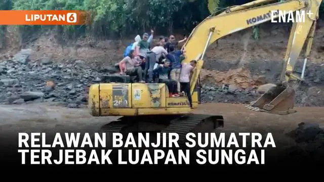 Momen Relawan Banjir Sumatra Diselamatkan Dari Luapan Sungai
