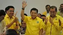 Bakal calon ketua umum Partai Golkar, Setya Novanto saat menghadiri kegiatan sosialisasi Panitia Pengarah Musyawarah Nasional Luar Biasa Partai Golkar di Kantor DPP Partai Golkar, Jakarta, Senin (2/5/2016). (Liputan6.com/Johan Tallo)