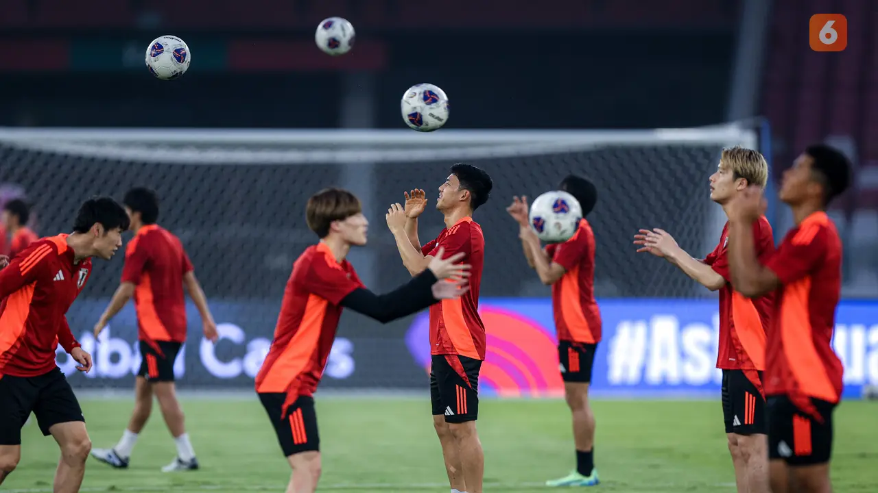 Foto: Vibes-nya Serasa Pertandingan di Piala Dunia, Begini Suasana Latihan Resmi Timnas Jepang