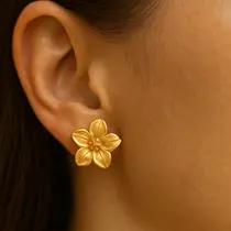 Model Anting Emas untuk Baju Batik yang Kekinian (Foto: ChatGPT)