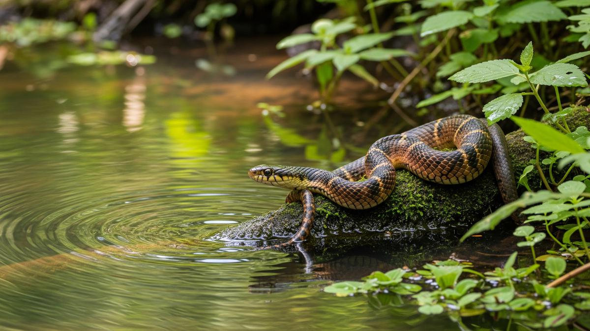 Apakah Ular Air Belang Berbahaya? Ketahui Fakta Soal Binatang Melata Ini