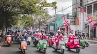 Ratusan Scooter mania berkeliling bareng kota Jember (Istimewa)