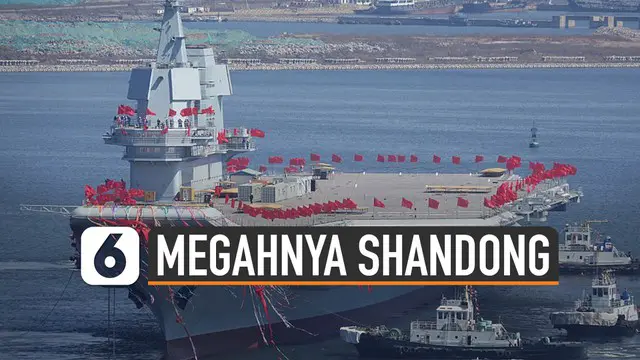 China meluncurkan kapal induk pertama bernama Shandong. Shandong langsung diterjunkan dalam misi di Laut China Selatan.